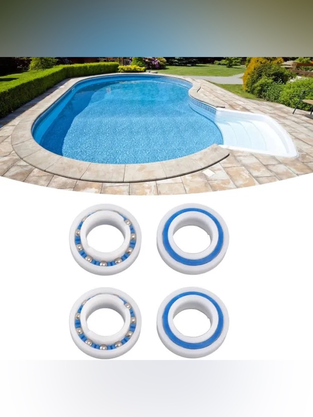 Pool Cleaning Robot Parts Wheel Bearing for Polaris Automatic Pool Cleaner - 8 - Picture 11 of 16